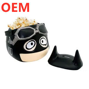 فابریک سفارشی 3d پلاسٹک پاپ کورن سطل OEM طراحی کارتونی 3d پاپ کورن سطل