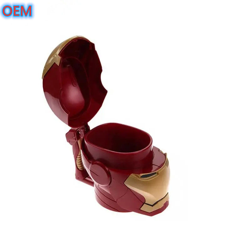 فابریکه سفارشی قابل استفاده مجدد پلاستیکی ظرف پاپ کورن سطل OEM طراحی 3d پاپ کورن سطل