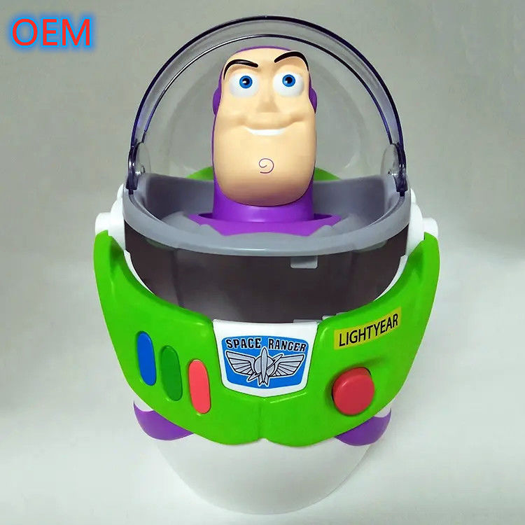 3d کارتونی سطل پاپ کورن قابل استفاده مجدد سفارشی سازی طرح OEM ظرف پلاستیکی سطل پاپ کورن