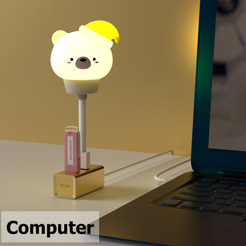 لامپ اسباب بازی سفارشی PVC وینیل ال ای دی روشن کردن اسباب بازی های زیبا کارتون USB چراغ های شب