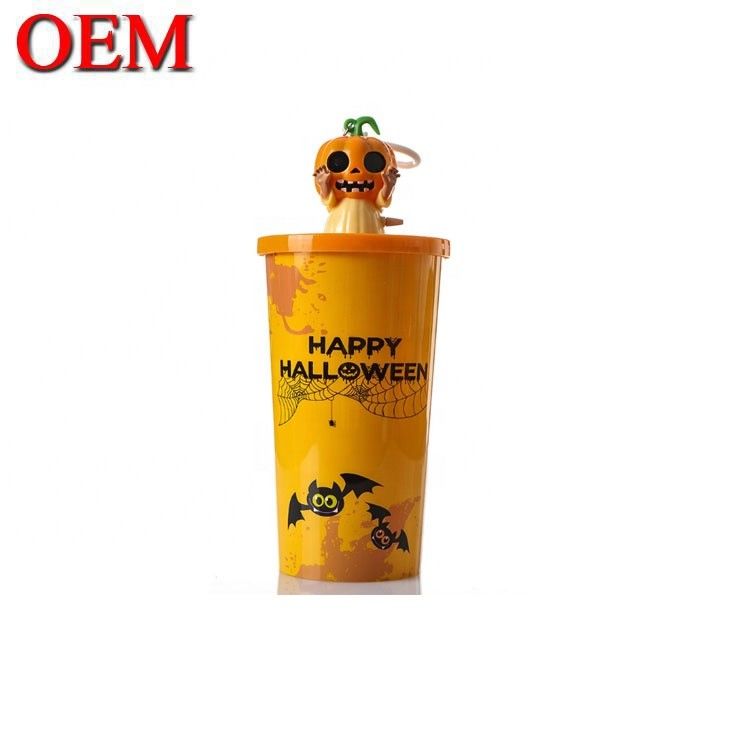 OEM 3D مجموعه طراح اسباب بازی سفارشی خود را فنجان پلاستیکی 3D کارتونی نوشیدنی فنجان