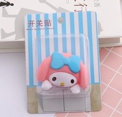 Kt Cat کارتونی Switch Cover Room Decor 3D On-Off Switch Sticker Switch Outlet Wall Sticker آلبوم 3D روی و خاموش کردن سوئیچ