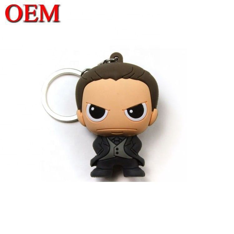 لوگو OEM کلیدواژه نرم PVC 3D Keychain Keychain حیوانات سفارشی Keychain شخصیت طراحی خود Keychains