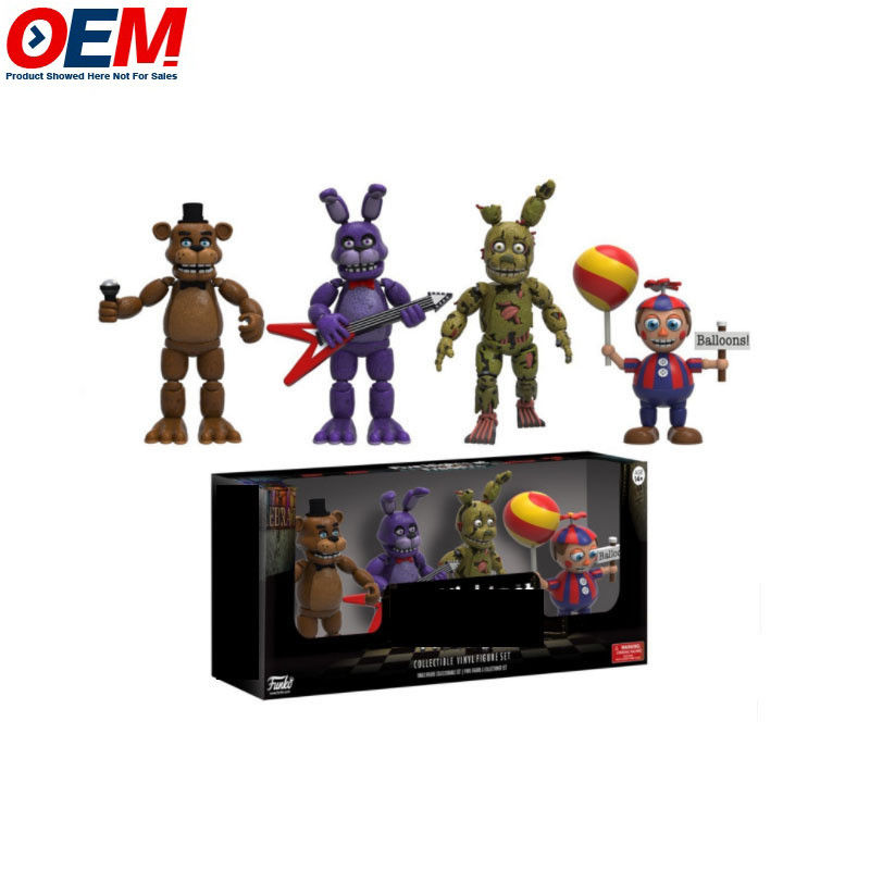 OEM سفارشی شده فروش گرم ورود جدید پنج شب در فریدی Action Figures 4pcs/pack مدل اسباب بازی FNAF مدل PVC Action Figure