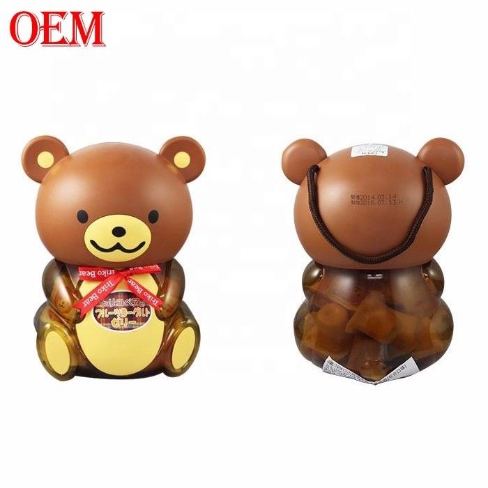 سازنده تئاتر فیلم پلاستیک پی پی شکل حیوان خرس پاپ کورن ظروف با پوشش