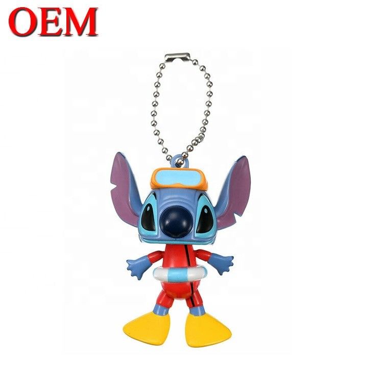 عرضه کننده قطعات PVC سفارشی نگهدارنده کلید سفارشی OEM کارتون اسباب بازی Keychain FAMA Factory