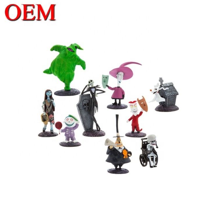 کلوچه های کریسمس سفارشی مجموعه اسباب بازی OEM جشن تولد کیک مجسمه های Bobble سر اسباب بازی عروسک مجموعه