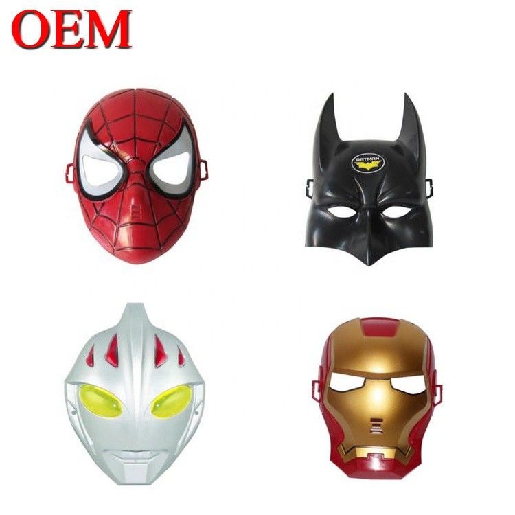 ماسک های هالووین سفارشی ماسک های ابرقهرمان پی وی سی Spider Iron Hero Hulk Captain America ماسک های کاسپلی لباس های صورت ماسک