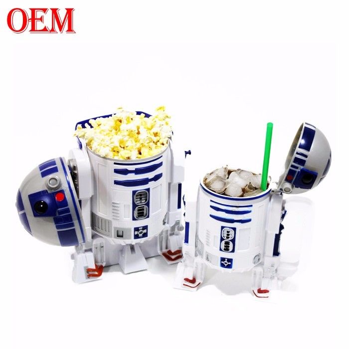 سفارشی چاپی ستاره فیلم ظرف پاپ کرن پلاستیکی طرح OEM سطل پاپ کرن پلاستیکی