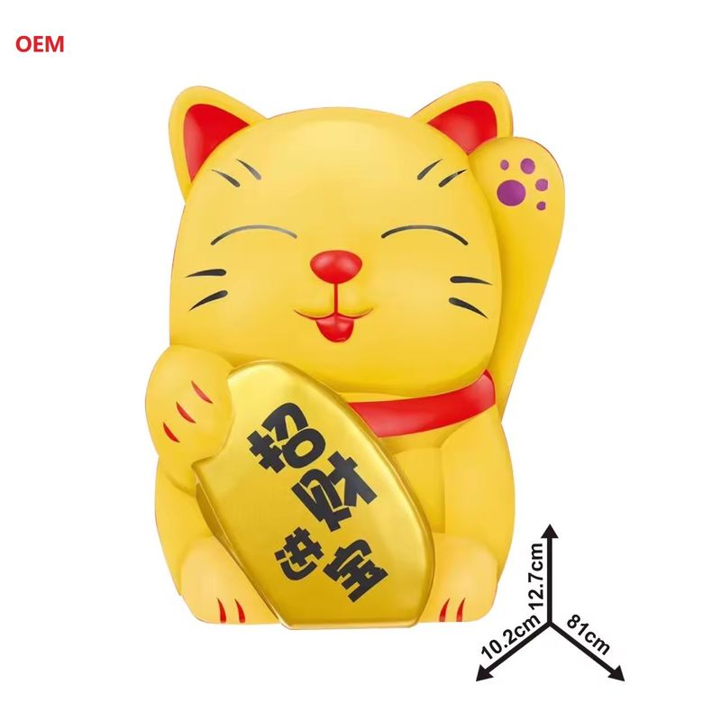 OEM پذیرفته شده سکه گربه خوش شانس صندوق پول بانکی برای بچه ها یادداشت رنگ سفارشی فقط OEM