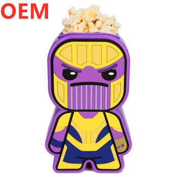 فابریک سفارشی پلاستیکی Creative Popcorn Buckets OEM Design Popcorn Buckets قابل استفاده مجدد