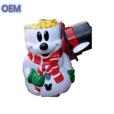 کارتون Popcorn Bucket سفارشی سازی، طراحی OEM با کیفیت بالا Popcorn Bucket پلاستیکی