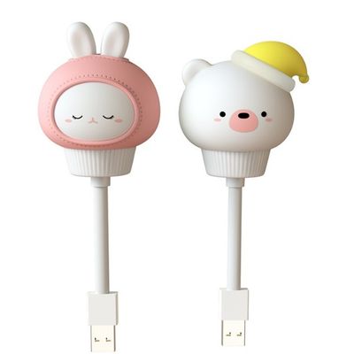 لامپ اسباب بازی سفارشی PVC وینیل ال ای دی روشن کردن اسباب بازی های زیبا کارتون USB چراغ های شب