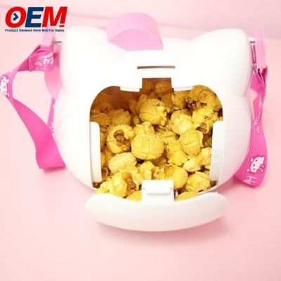 سطل پاپ کورن پلاستیکی سفارشی سطل ظرف پاپ کورن فنجان 3D طراحی انیمیشن تصویری