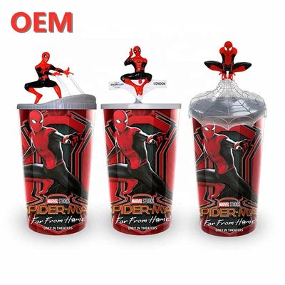 OEM سفارشی DC Straw Cup کارتون نوشیدنی فنجان Keychain لوازم جانبی