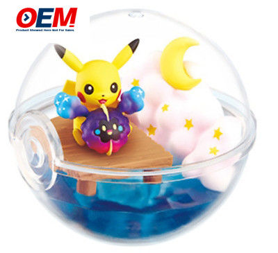 OEM 3D New Design Re-ment Terrarium Pokeball Collection اسباب بازی های کارتونی پی وی سی سفارشی