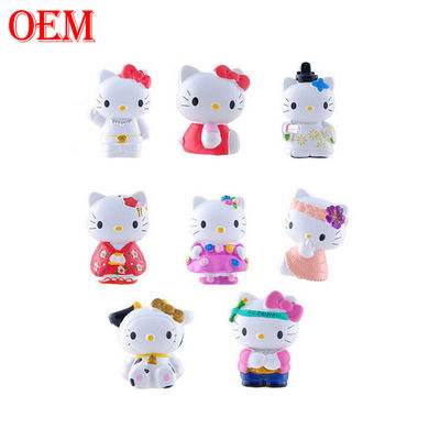 سازنده اسباب بازی سفارشی OEM کیتی گربه Keychain Melody Keychain کارتونی 3D کارتونی Keychain