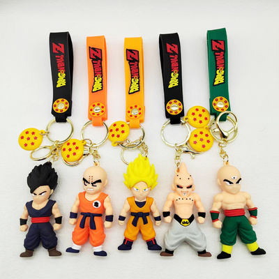 OEM کارتونی 3D Kawaii Sun Wukong Anime Keychain Keychain سفارشی 3D کارتونی پی وی سی