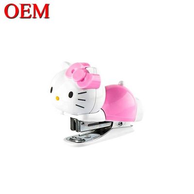 پلاستیک سفارشی گربه گربه گربه شکل حیوان دفتر Stapler / مدرسه Stapler برای دانش آموزان